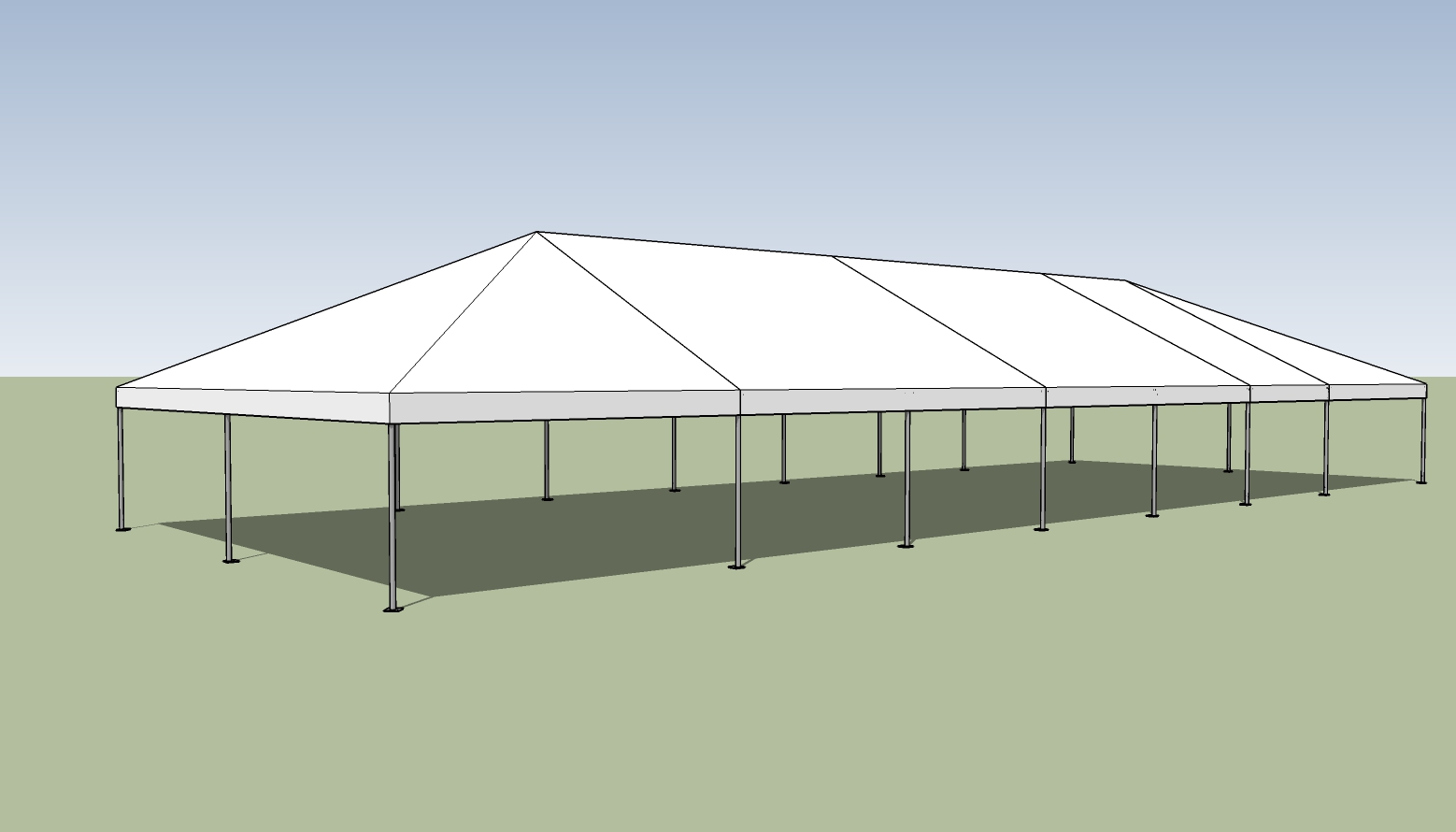 30x80 frame tent
